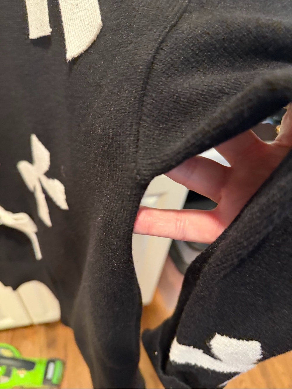 Karl Lagerfeld Black Sweater with White Bow Accents - Picture 6 of 9